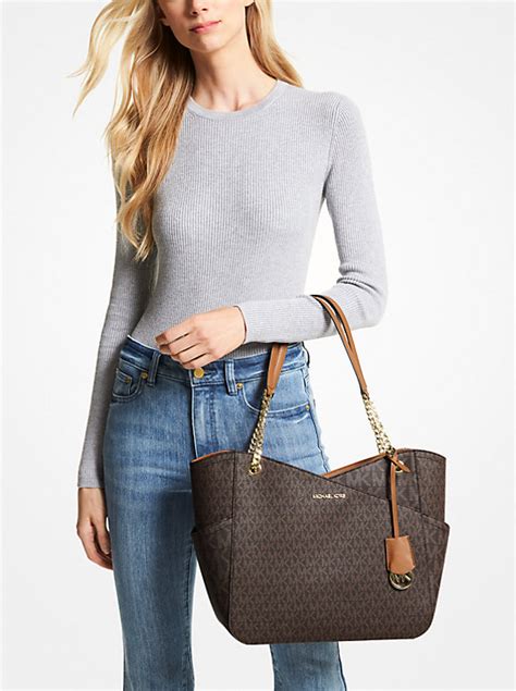 michael kors jet set logo shoulder bag|Michael Kors jet set saffiano.